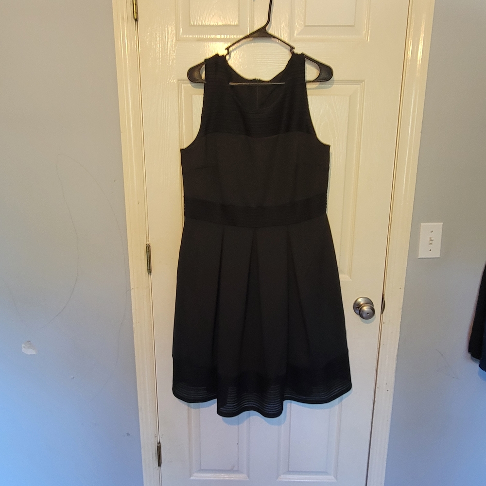Lane Bryant Black Midi Dress